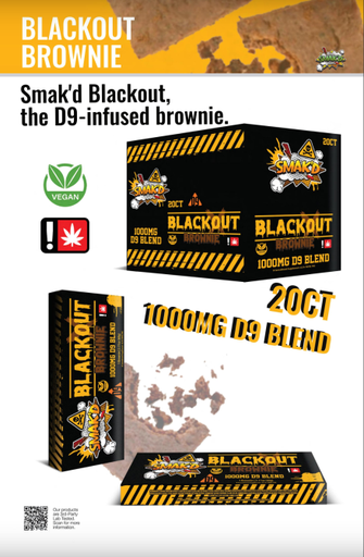 [763474537228] Smak'D 1000mg Brownie - 763474537228