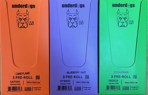 Underdog 3pk Pre Roll
