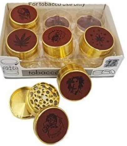 3 part gold zinc grinder