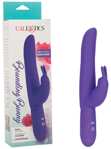 CalExotics Bounding Bunny Purple Silicone Rabbit Vibrator