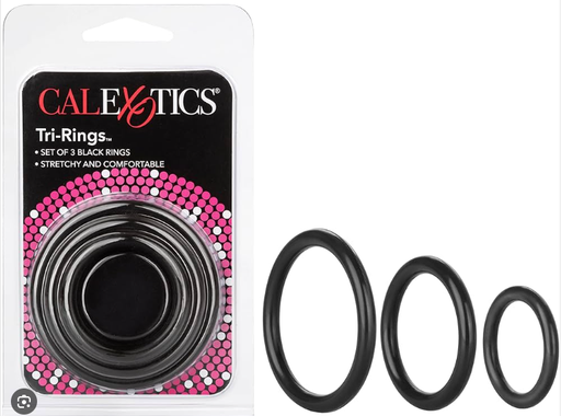 Calexotics Tri Rings Black