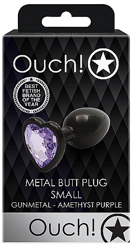 Ouch! Heart Gem Metal Butt Plug