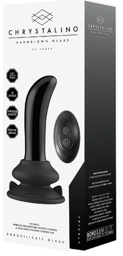 Chrystalino Hand Blown Smooth Glass G Spot Vibrator Prickly