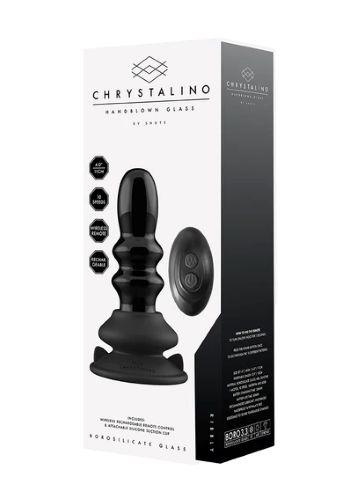 Chrystalino Hand Blown Ribble Vibrator w/Suction Ribbly