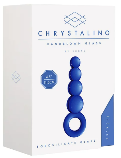 Chrystalino Hand Blown Glass Butt Plug Tickler