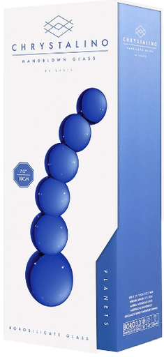 Chrystalino Hand Blown Glass Dildo Planets