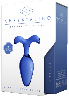 Chrystalino Hand Blown Glass Butt Plug Expert