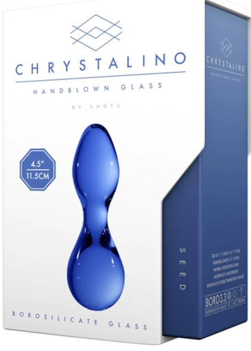 Chrystalino Hand Blown Glass Butt Plug Seed