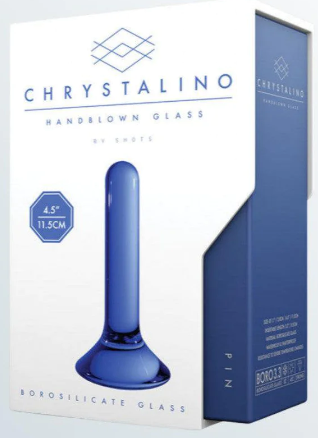 Chrystalino Hand Blown Glass Butt Plug Pin
