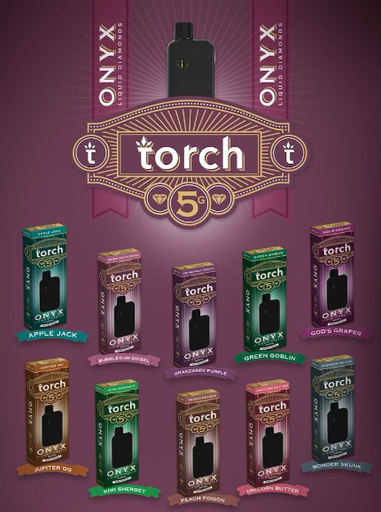Torch THC-A Onyx Liquid Diamonds 5g Disposable