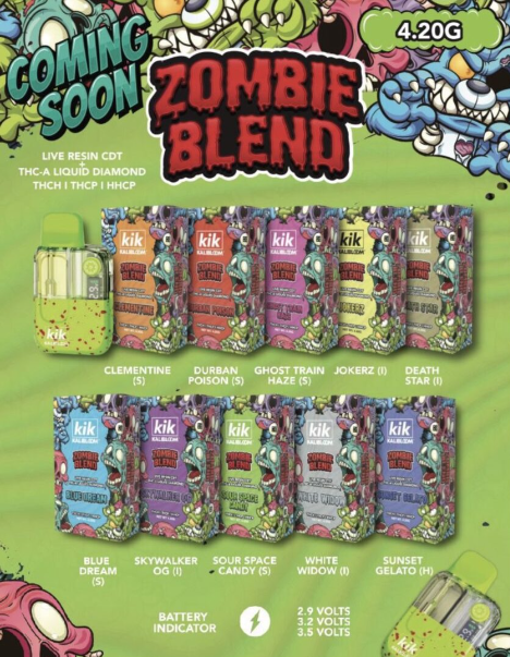 Kik Kalibloom 4.20g Disposable Zombie Blend