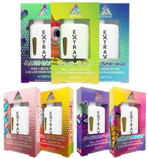Extrax Adios 4.5g Live Resin Disposable THC-A