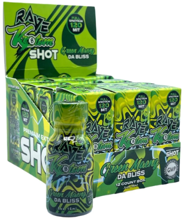 Rave Green Maeng Da Bliss Shot 12ct Display
