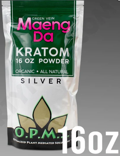 OPMS 16oz Powder Green Vein Maeng Da