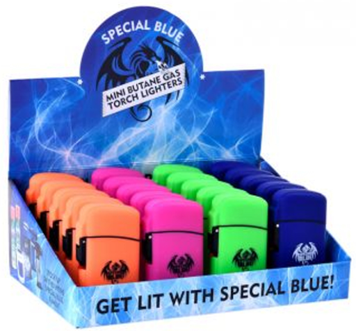 Special Blue Classic Rubber Hand Torches 20ct Display