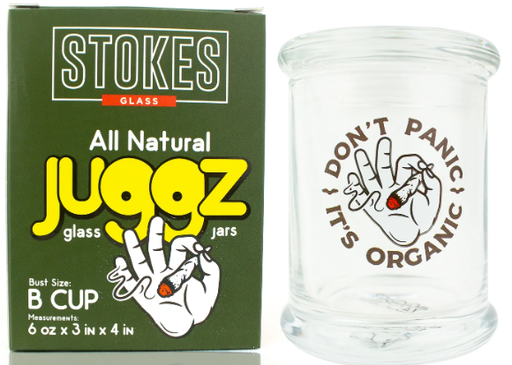 Stokes Juggz Glass Jars B Cup 6oz