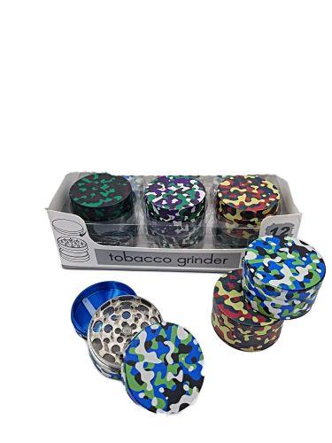 [5566] 3 Part All Over Print Camouflage Theme  Grinder