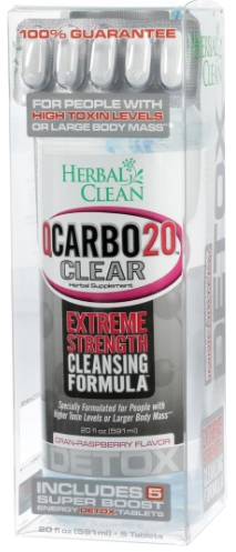 Detox Herbal Clean Qcarbo20 Extreme Strength 20oz