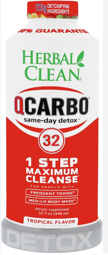 Detox Herbal Clean Qcarbo32 Maximum Strength 32oz
