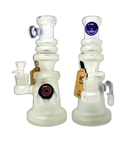 [6019] Cheech 9in Frosted Drip Rig w/Perc
