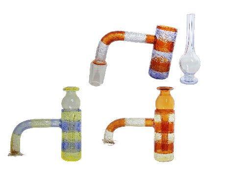 [00902] Cheech Colorized Quartz Banger Nail w/Carb Cap
