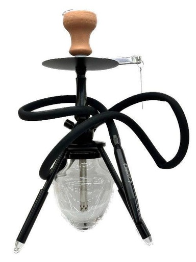 [GTH2] 12in Floating Hookah With 3 Leg Stand And Silicon Hose