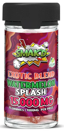 Smak'd Exotic Blend 15000mg Gummies 15pc Jar