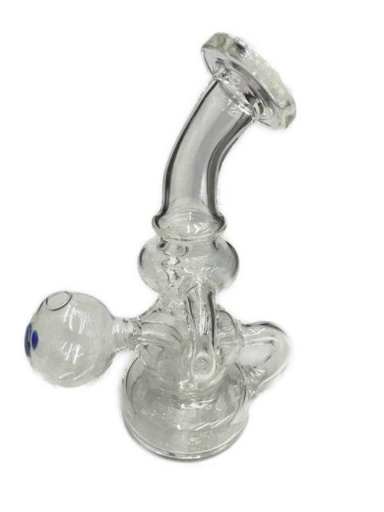 [5885] 4in Recycler W/ Oil Burner & Bent Neck