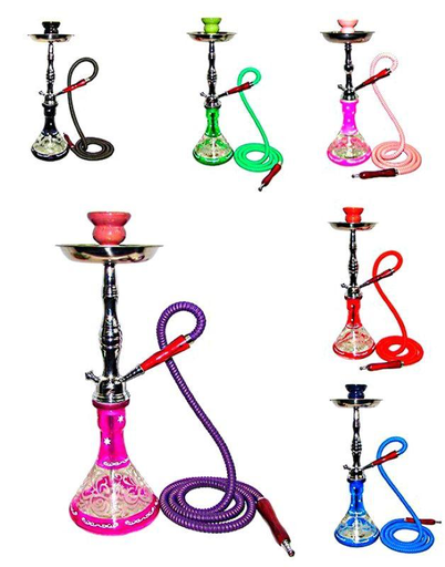 Zebra Cloud 1 Hose Hookah 19"