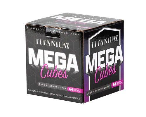 [650311025379] Titanium Mega Cube Coconut Coals 64 Pieces