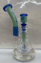 [MK-B10] Monark Glass 7" WP Bent Neck w/Beaker Base