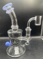 [EC-R69] Encore Glass 6" Dab Rig w/Ring Around Neck