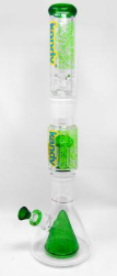 [GB21.65"5MMGRKDKM-012] Kandy Glass 21" Stackable Design Green