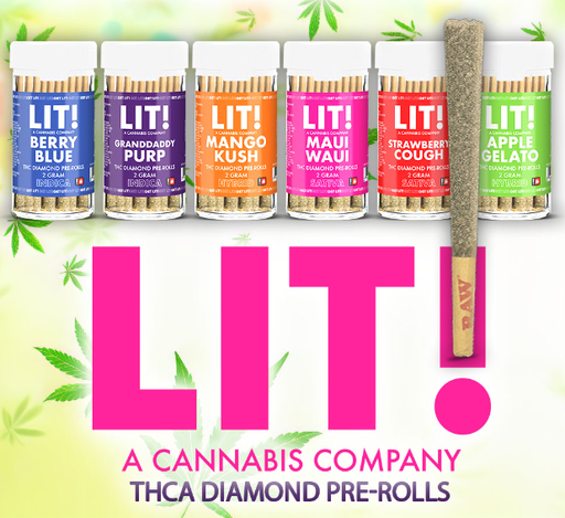 Lit! THC Liquid Diamonds 2g Pre-Rolls