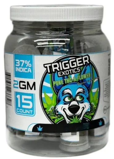Trigger Exotics Pure 2g THC-A Flower 15ct Jar
