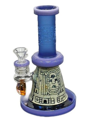 [6356] Mayan Etched WP W/ Drip Art