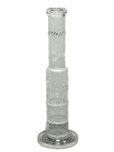 [6353] Frosted Straight Triple Honey Comb WP W/ Ice Catcher