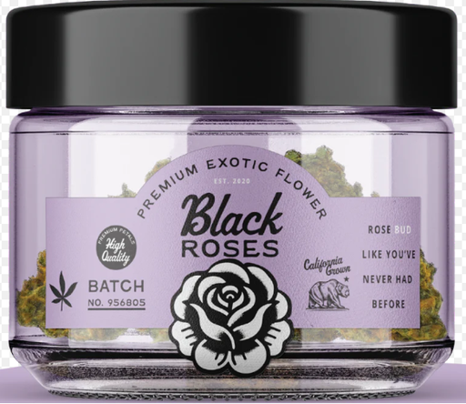 [850065256023] Black Roses 3.5g Premium Exotic Flower
