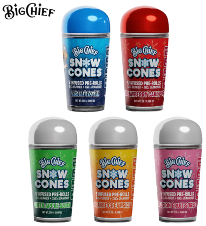 Big Chief Snow Cones 5ct THCA Pre-Rolls