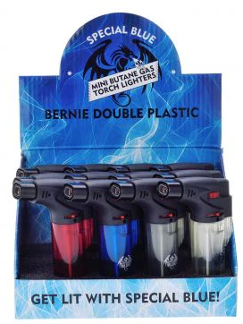 [811490568327] Special Blue Bernie Plastic Torch Display