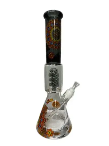 [6415] Flower Power Beaker Duel Chamber W/ Swirl Perk