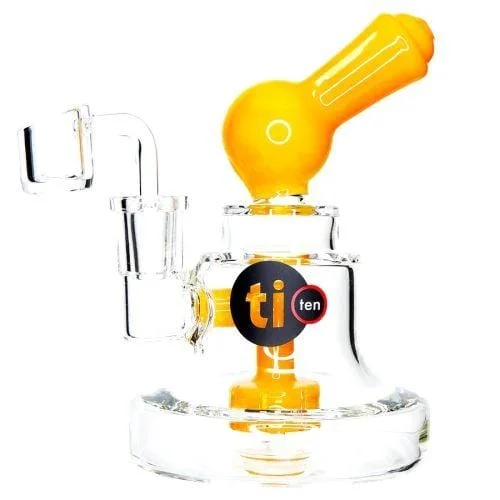 [5689] 6in Banger Hander W/ Worked Showerhead & Mouthpiece