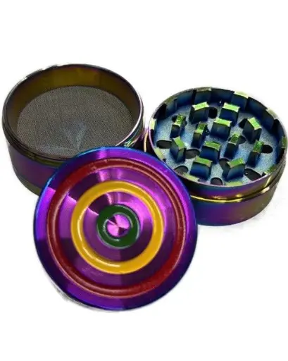 [6448] Rainbow Bullseye Grinder 4pc