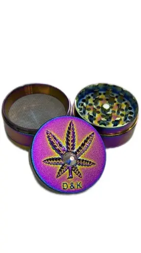 [6449] Radiant Cannabis Leaf Grinder 4pc