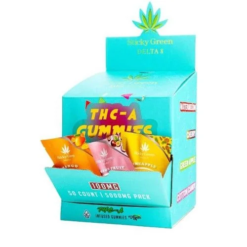 [604170064253] Sticky Green THC-A 5000g Gummy Display Mixed Flavors