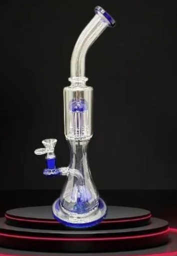 [5330] Double Chamber WP Bent Neck W/ Tree Perc