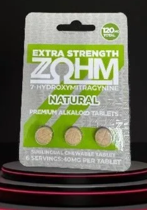 [810096585844] Zohm Natural 7-Hydroxynitragynine Tablets 3pk