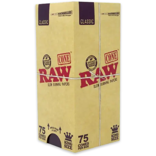 [716165301141] Raw Classic Cone King Size 75ct