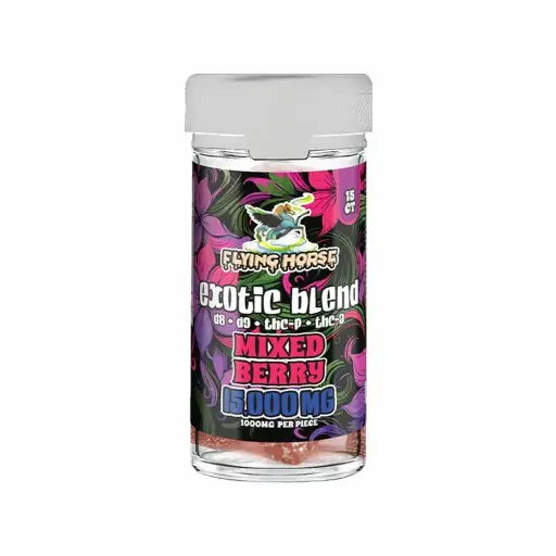 Flying Horse Gummies Exotic Blend 15000mg 15Ct/Jar