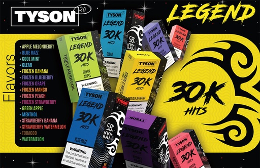 Tyson Legend Disposable 30k 5pk